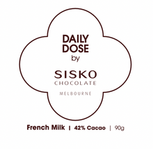 Load image into Gallery viewer, Bars | French Milk Chocolate | 42% cacao | 90g