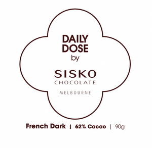 Bars | French Dark Chocolate | 62% cacao | 90g