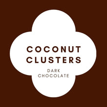 Load image into Gallery viewer, Coconut Clusters | French Dark Chocolate | 62% Cacao | 100g