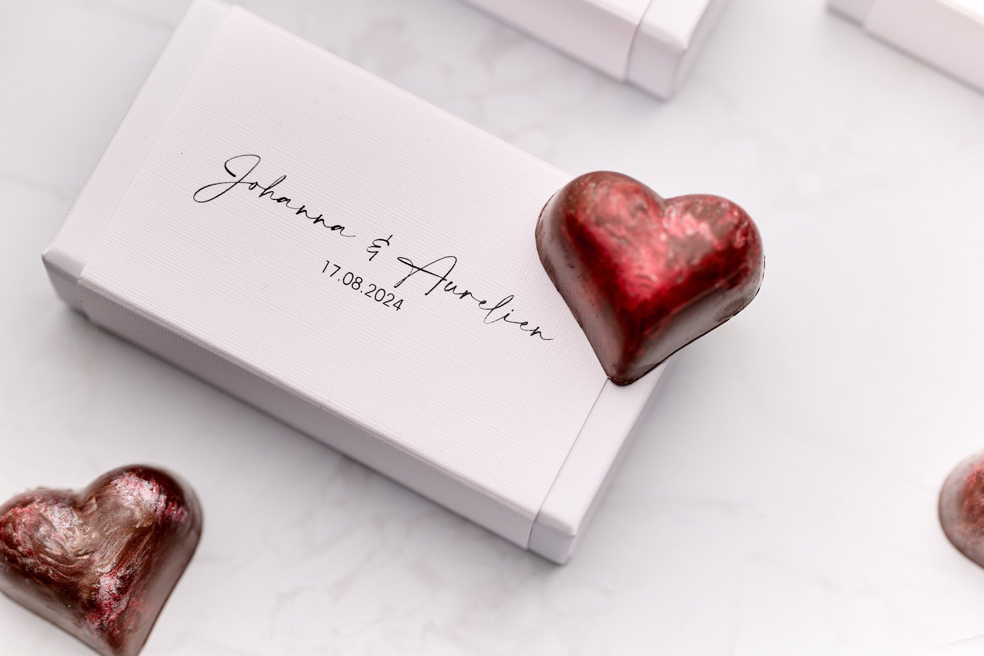 luxury chocolate wedding favours 