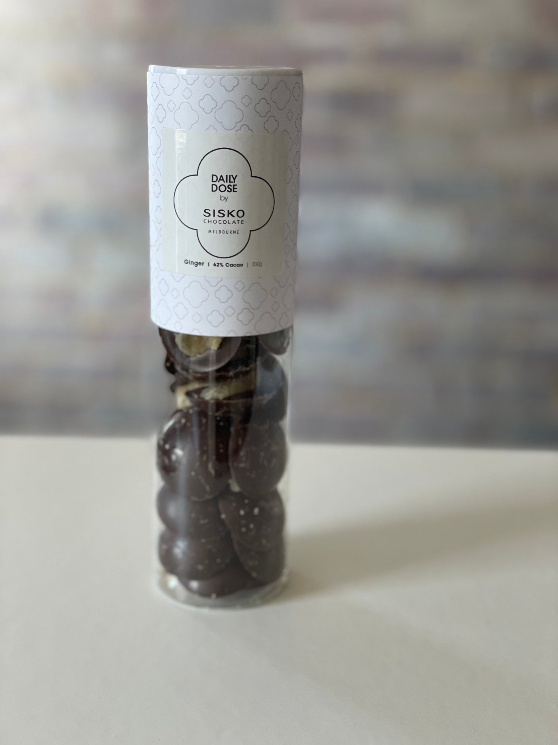 Tube | Daily Dose | Ginger | Dark Chocolate | 62% cacao | 200g