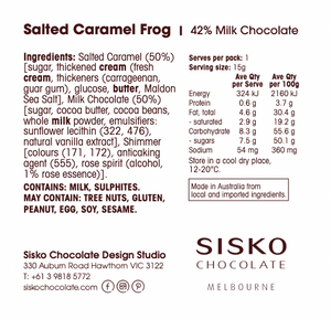 Salted Caramel Frogs | 42% Milk Chocolate