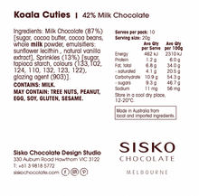 Load image into Gallery viewer, Daily Dose | Koala Cuties | Milk Chocolate | 42% cacao | 200g