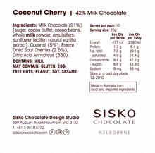 Load image into Gallery viewer, Daily Dose | Coconut Cherry | Milk Chocolate | 42% cacao | 200g