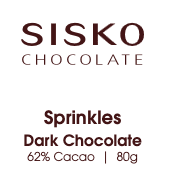 Disk |Sprinkles | French Dark Chocolate | 62% Cacao | 80g