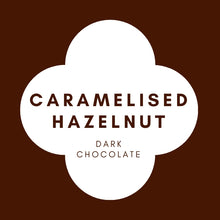 Load image into Gallery viewer, Caramelised Hazelnut  | French Dark Chocolate | 62% Cacao | 80g