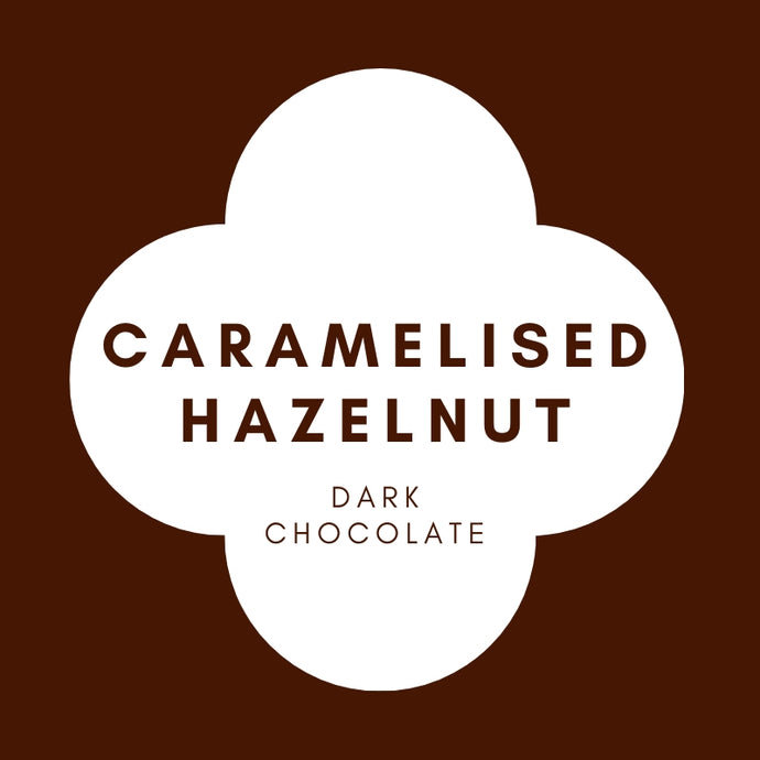 Caramelised Hazelnut  | French Dark Chocolate | 62% Cacao | 80g
