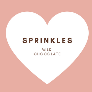 Heart | Sprinkles | French Milk Chocolate | 42% cacao | 80g