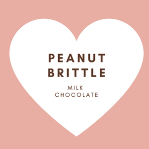 Heart | Peanut Brittle | French Milk Chocolate | 42% cacao | 80g