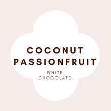 Load image into Gallery viewer, Coconut Passionfruit | French White Chocolate | 31% Cacao | 80g