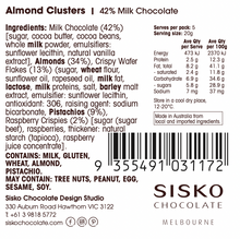 Load image into Gallery viewer, Almond Clusters | French Milk Chocolate | 42% Cacao | 100g