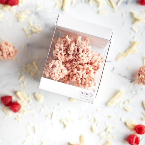 Crackle Clusters | Raspberry  | White Chocolate