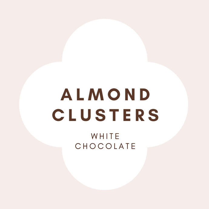 Almond Clusters | French White Chocolate | 31% Cocoa butter | 100g