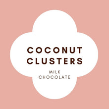 Load image into Gallery viewer, Coconut Clusters | Milk Chocolate | 42% cacao |  100g