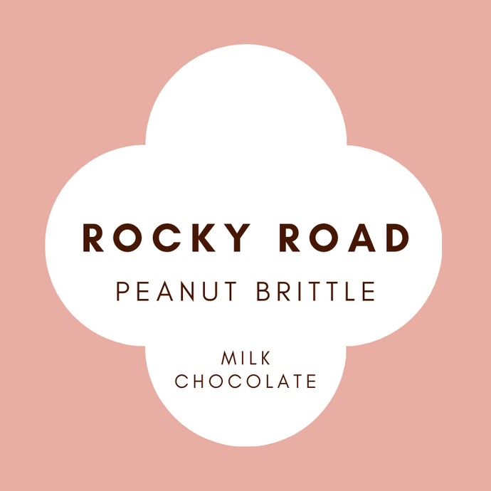 Rocky Road Bites | Peanut Brittle | French Milk Chocolate | 42% Cacao | 100g